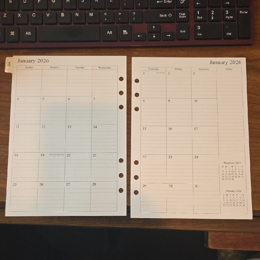 Monthly Planner Refill Pages - Picture 3 of 4